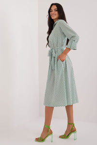 Flared Midi Shirt Dress