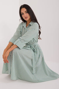 Flared Midi Shirt Dress