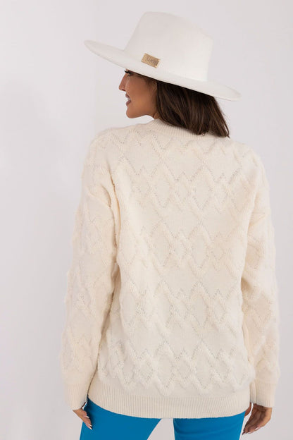 Textured Viscose Jumper with Classic Round Neck - Michelle & Kenza Co.