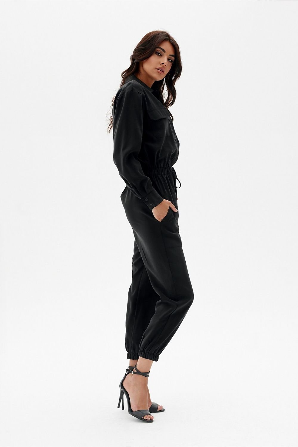 Chic Shirt-Style Jumpsuit