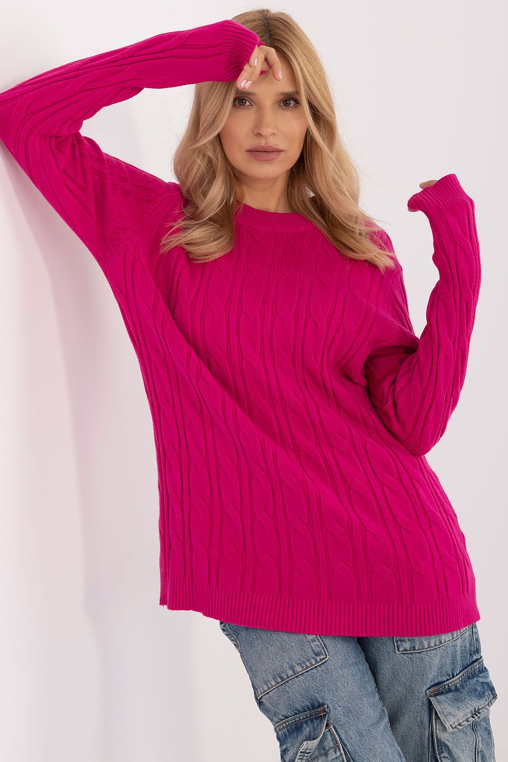 Viscose Jumper with Varied Texture - Michelle & Kenza Co.