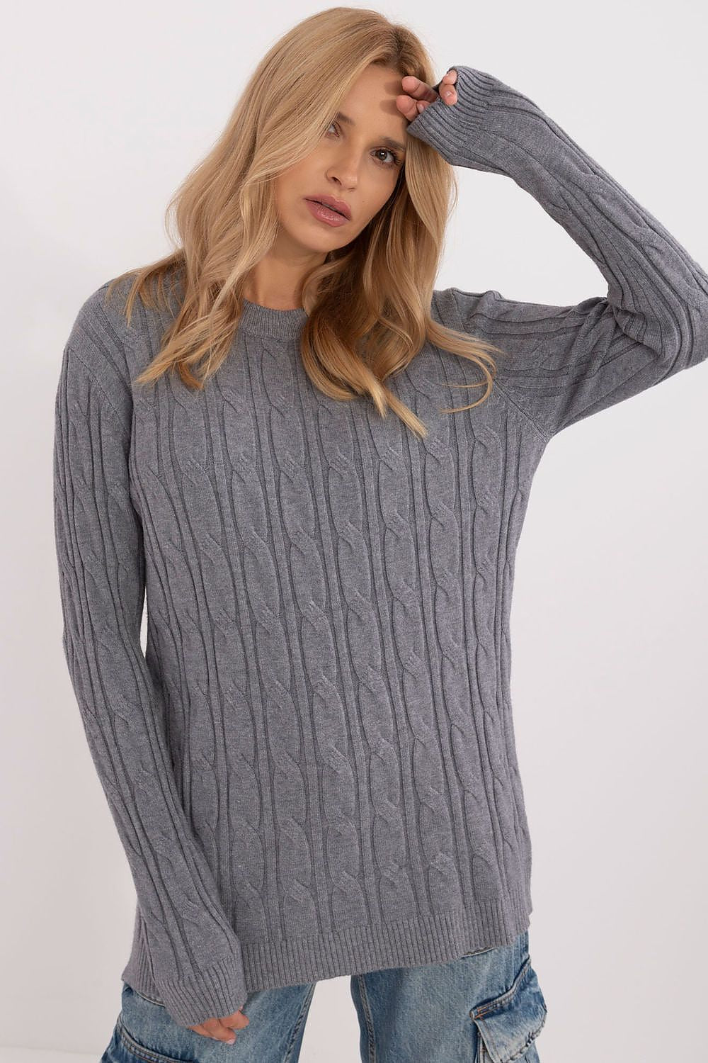 Viscose Jumper with Varied Texture - Michelle & Kenza Co.