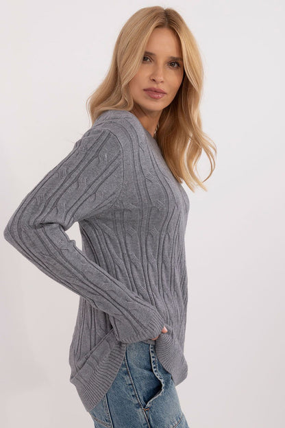 Viscose Jumper with Varied Texture - Michelle & Kenza Co.