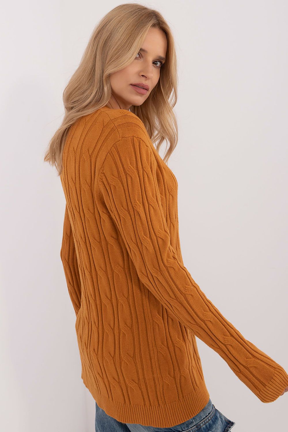 Varied Texture Casual Women's Sweater