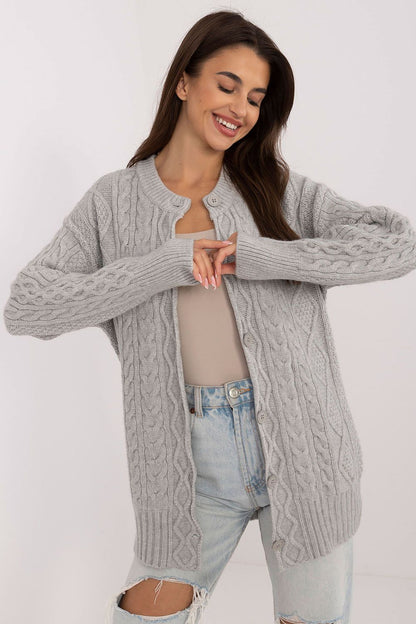 Chic Button-Up Long Women's Cardigan