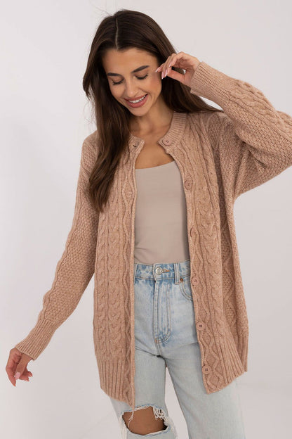 Chic Button-Up Long Women's Cardigan