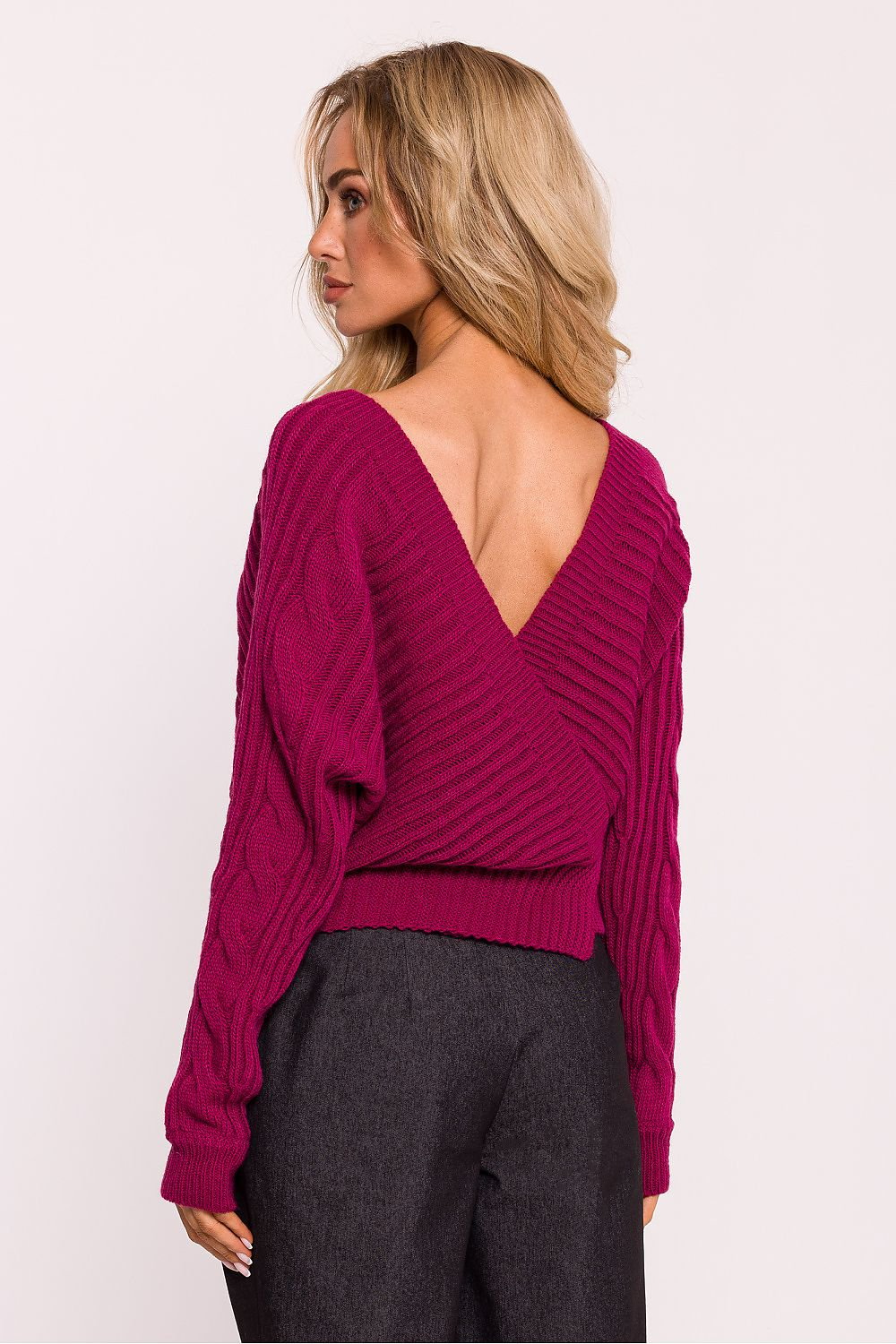 Elegant Wrap-Over Sweater