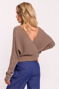 Elegant Wrap-Over Sweater