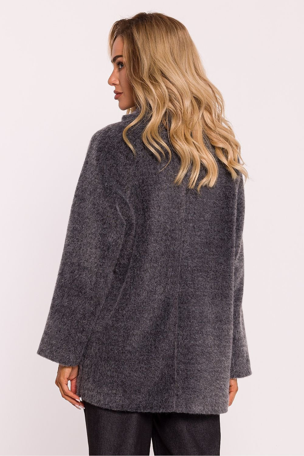 Teddy Fabric Coat with Oversized Cut - Michelle & Kenza Co.