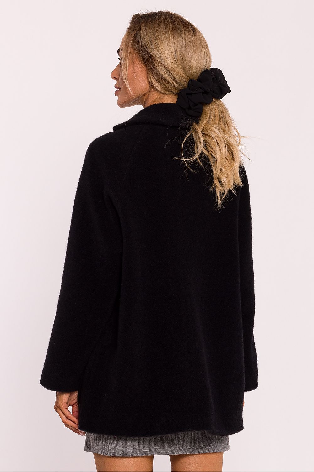 Teddy Fabric Coat with Oversized Cut - Michelle & Kenza Co.