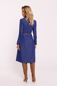 Elegant Cotton Shirt Dress