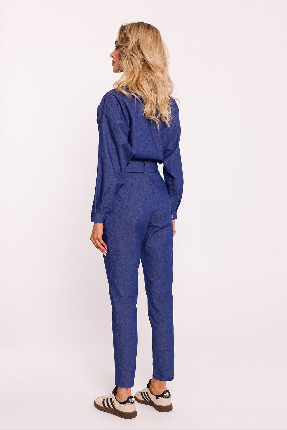 Elegant Wrap Cotton Jumpsuit