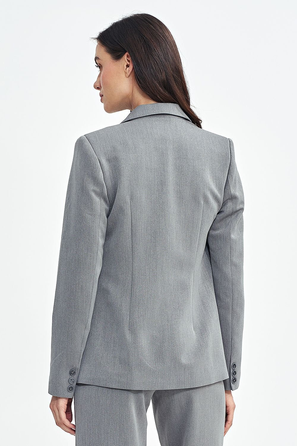 Viscose Blazer with Contrast Stripes - Michelle & Kenza Co.