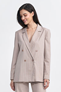 Elegant Oversized Double-Breasted Jacket