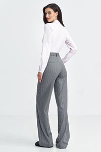 Elegant High-Waisted Bootcut Trousers