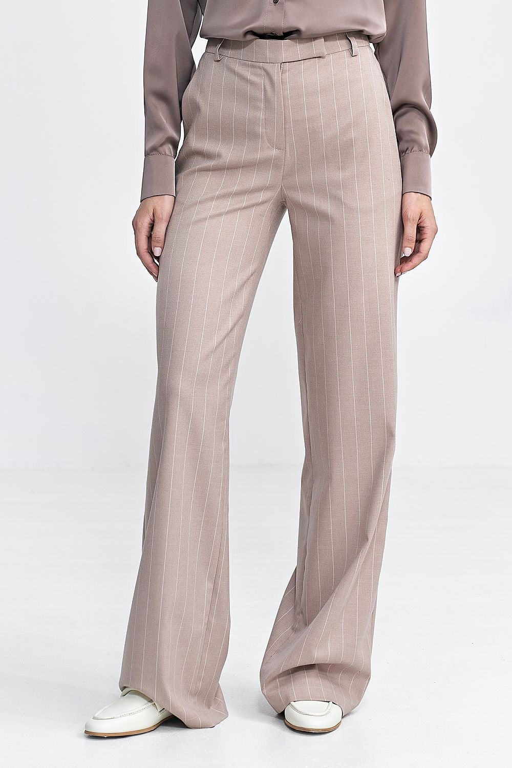 Elegant High-Waisted Bootcut Trousers