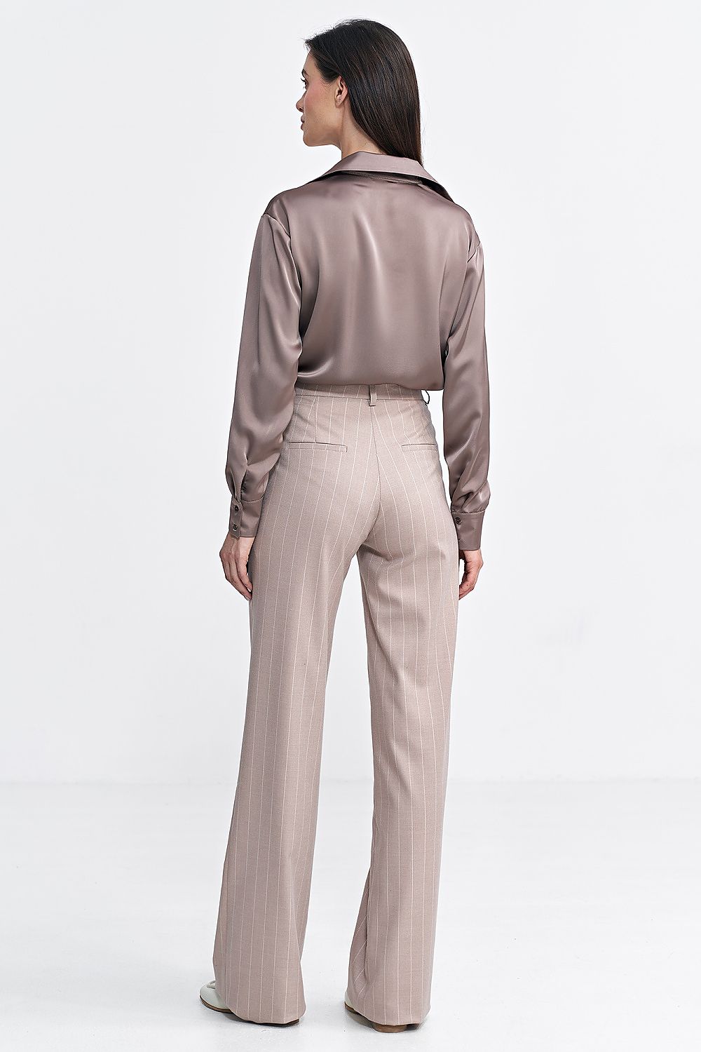 Viscose Trousers with Bootcut Legs - Michelle & Kenza Co.