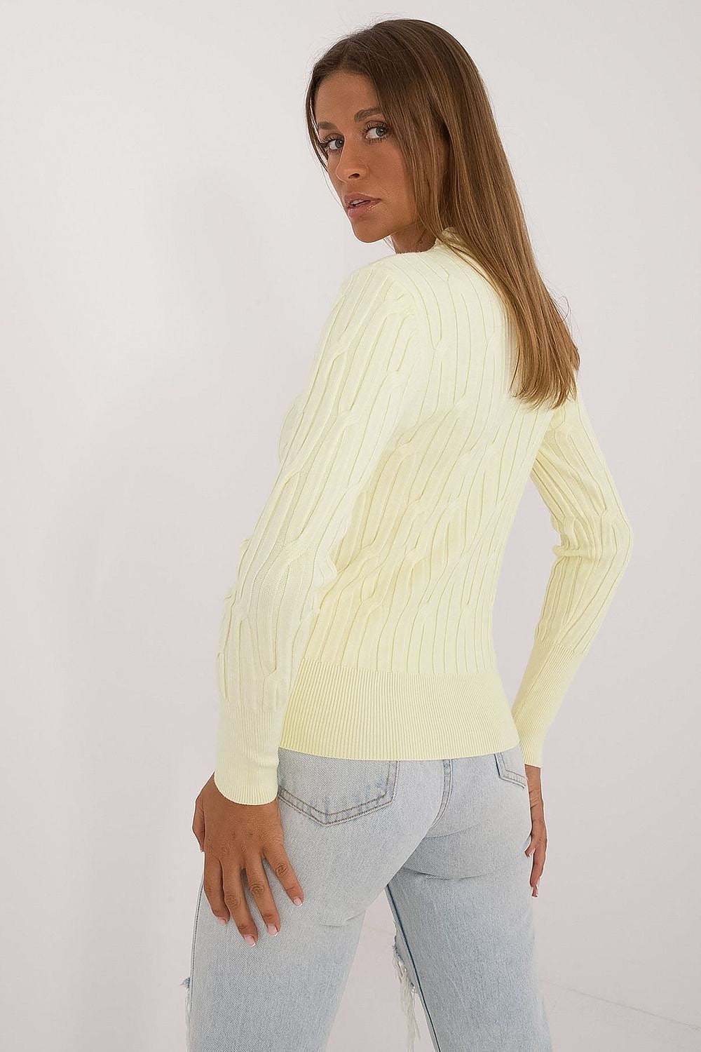 Viscose Blend Jumper with Textured Finish - Michelle & Kenza Co.