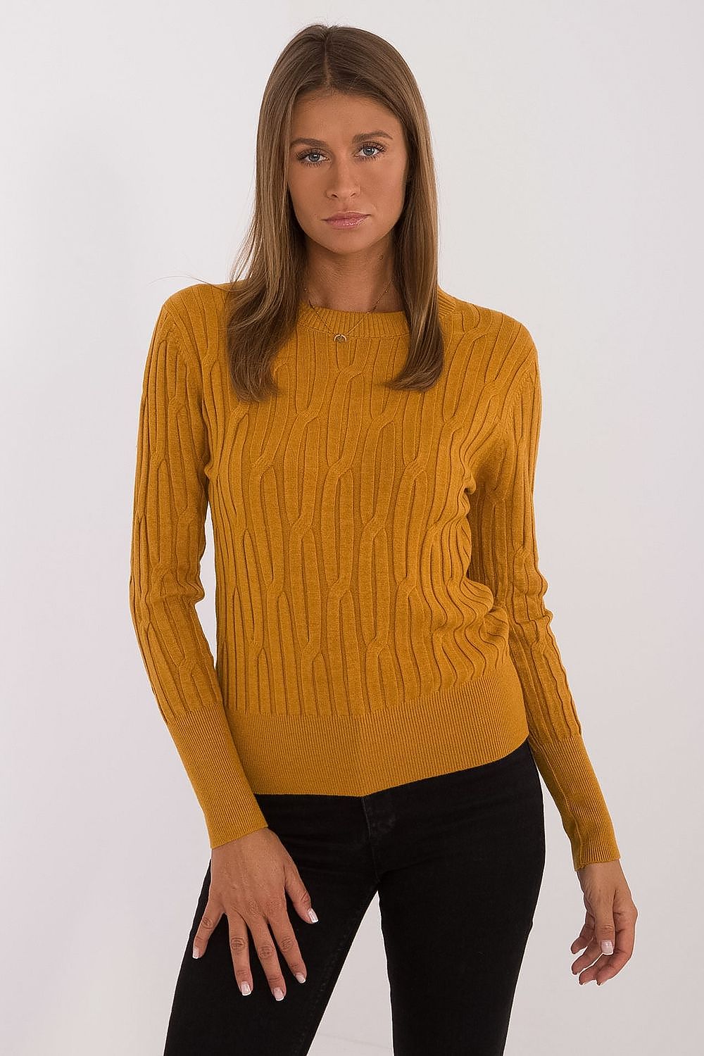 Viscose Blend Jumper with Textured Finish - Michelle & Kenza Co.