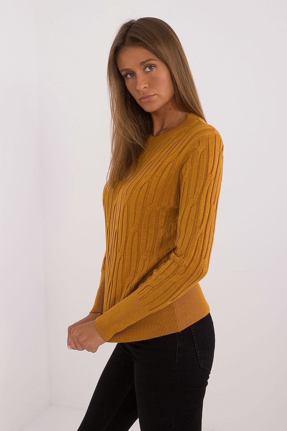 Viscose Blend Jumper with Textured Finish - Michelle & Kenza Co.