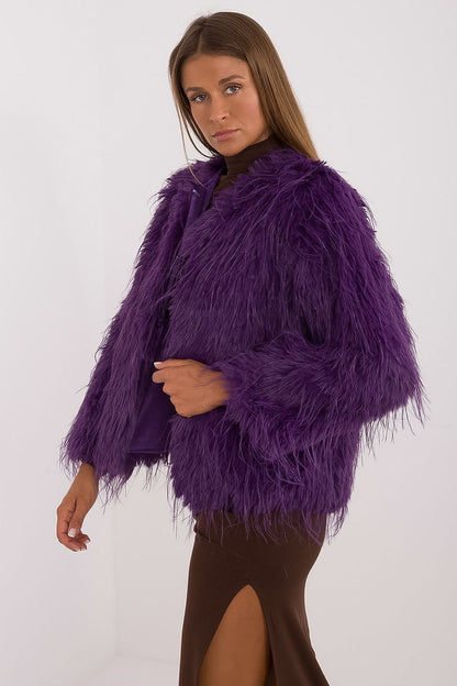 Fur Finish Elegant Transitional Jacket