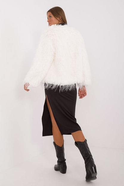 Fur Finish Elegant Transitional Jacket