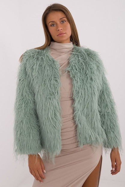 Fur Finish Elegant Transitional Jacket