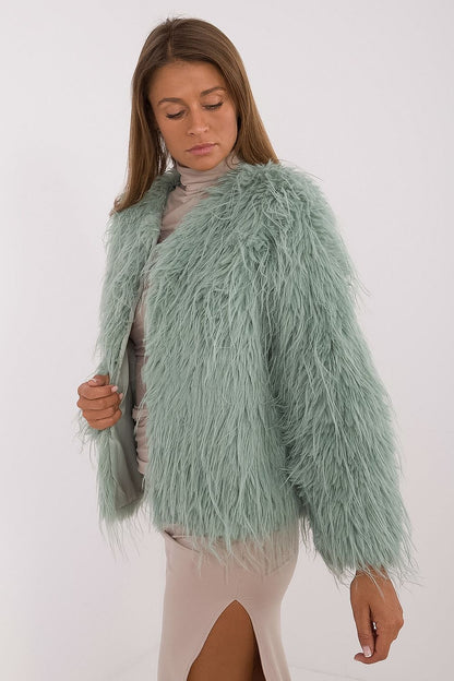 Fur Finish Elegant Transitional Jacket