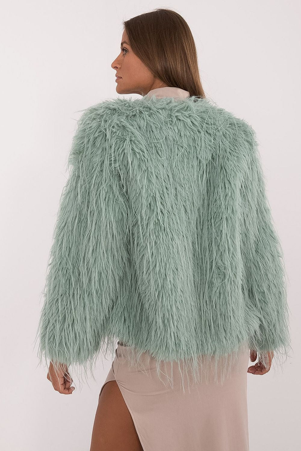 Fur Finish Elegant Transitional Jacket