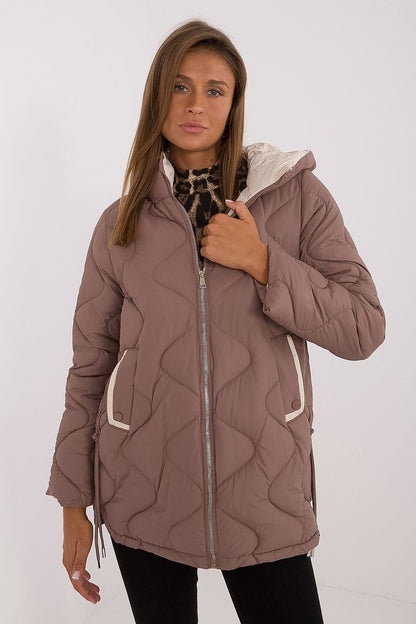 Chic Hooded Quilted Jacket