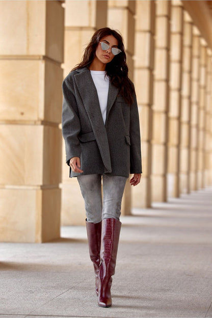 Voluminous Button-Up Jacket