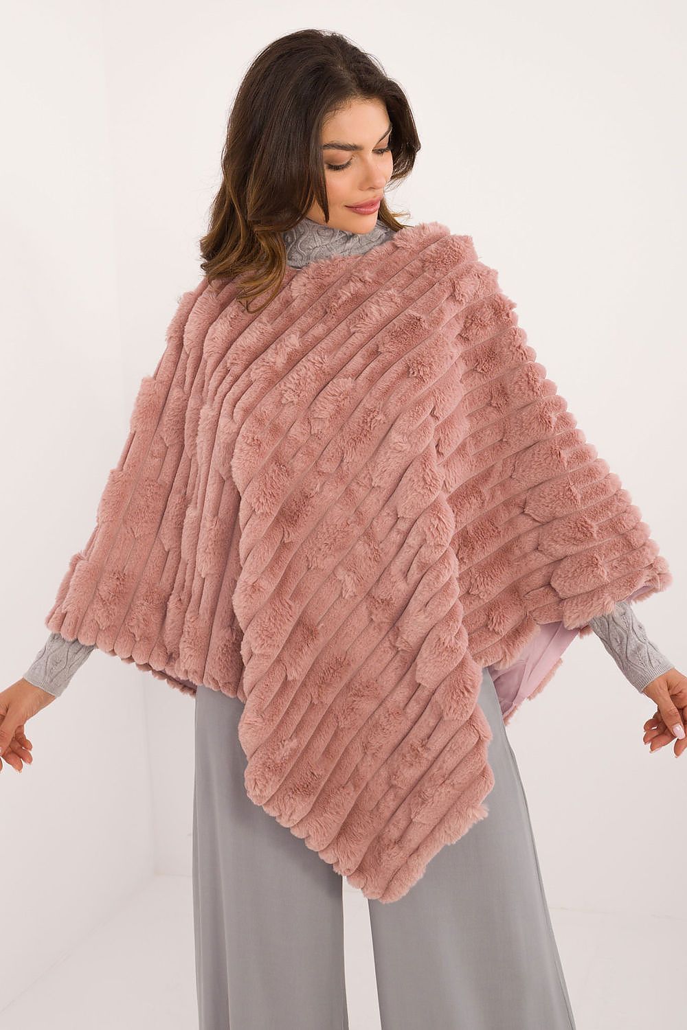 Textured Everyday Casual Poncho