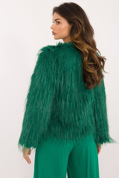 Fur Finish Elegant Transitional Jacket