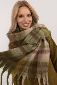 Classic Check Scarf with Decorative Tassels - Michelle & Kenza Co.