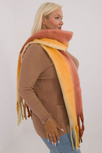 Chic Scarf with Colourful Pattern and Tassels - Michelle & Kenza Co.