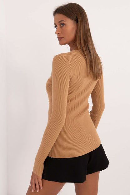 Elegant Button Detail Everyday Jumper