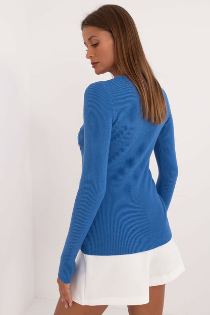 Elegant Button Detail Everyday Jumper