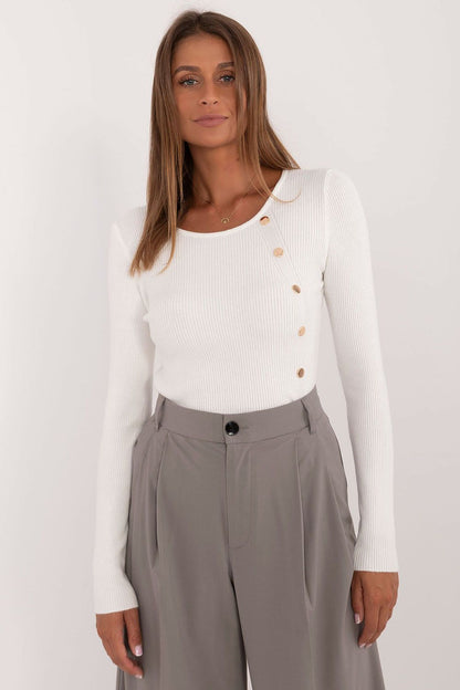 Elegant Button Detail Everyday Jumper