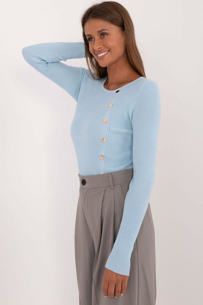 Elegant Button Detail Everyday Jumper