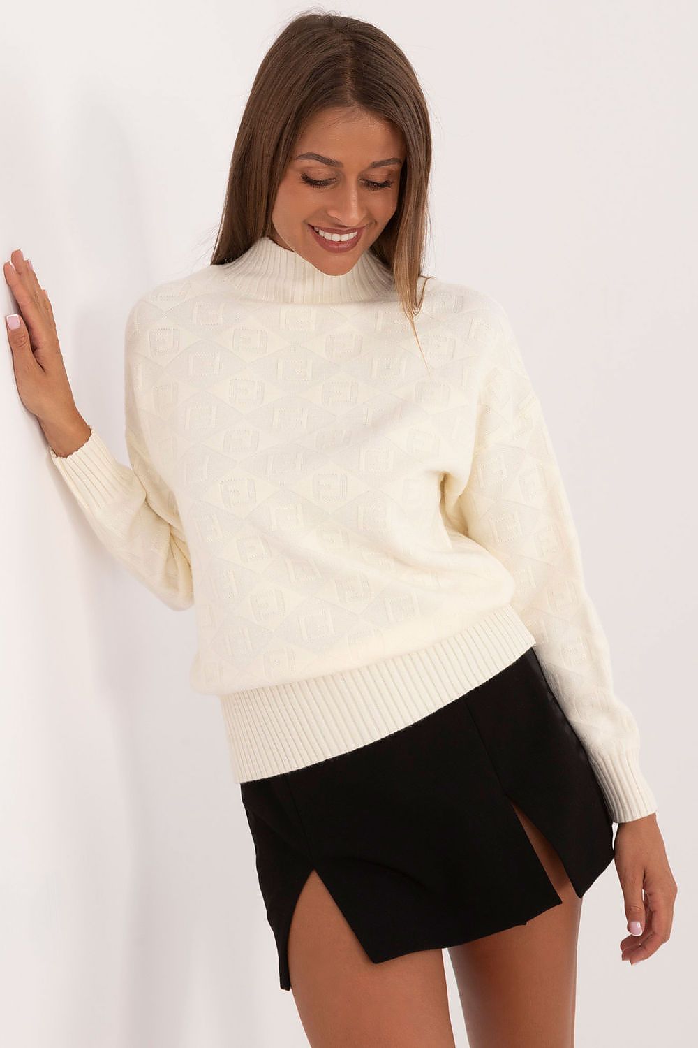 Chic Half Turtleneck Casual Sweater