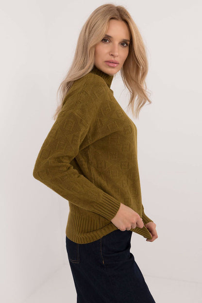 Chic Half Turtleneck Casual Sweater