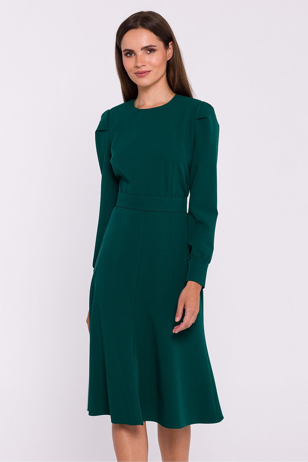 Viscose Dress with Flared Cut - Michelle & Kenza Co.