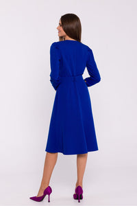 Viscose Dress with Flared Cut - Michelle & Kenza Co.