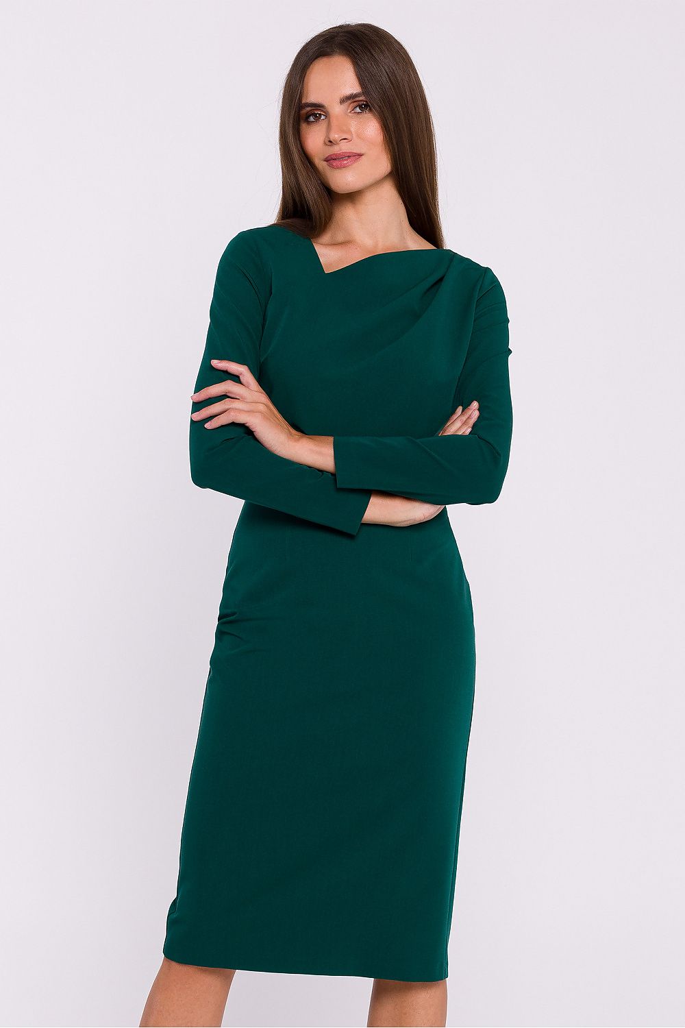 Viscose Daydress with Asymmetrical Neckline - Michelle & Kenza Co.