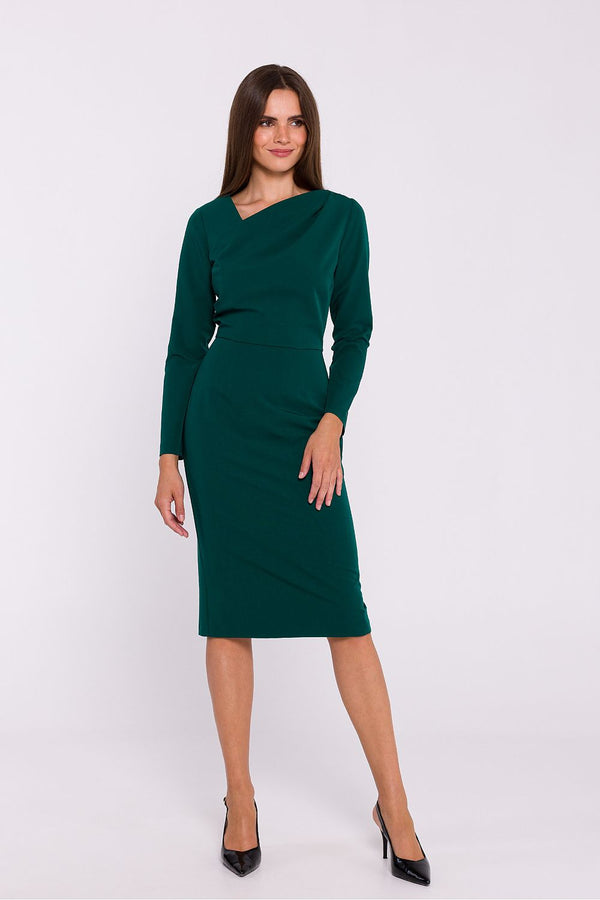 Viscose Daydress with Asymmetrical Neckline - Michelle & Kenza Co.