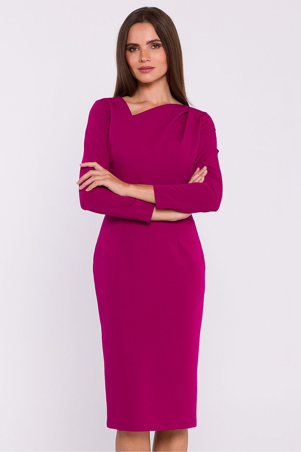 Viscose Daydress with Asymmetrical Neckline - Michelle & Kenza Co.