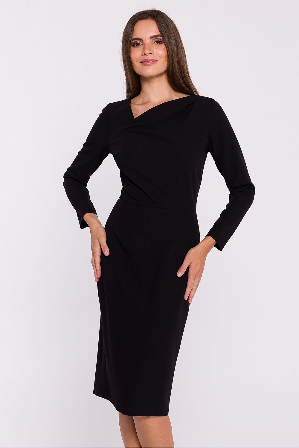 Viscose Daydress with Asymmetrical Neckline - Michelle & Kenza Co.