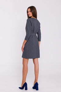 Chic Fabric Daydress with V-Shaped Neckline - Michelle & Kenza Co.