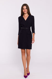 Chic Fabric Daydress with V-Shaped Neckline - Michelle & Kenza Co.