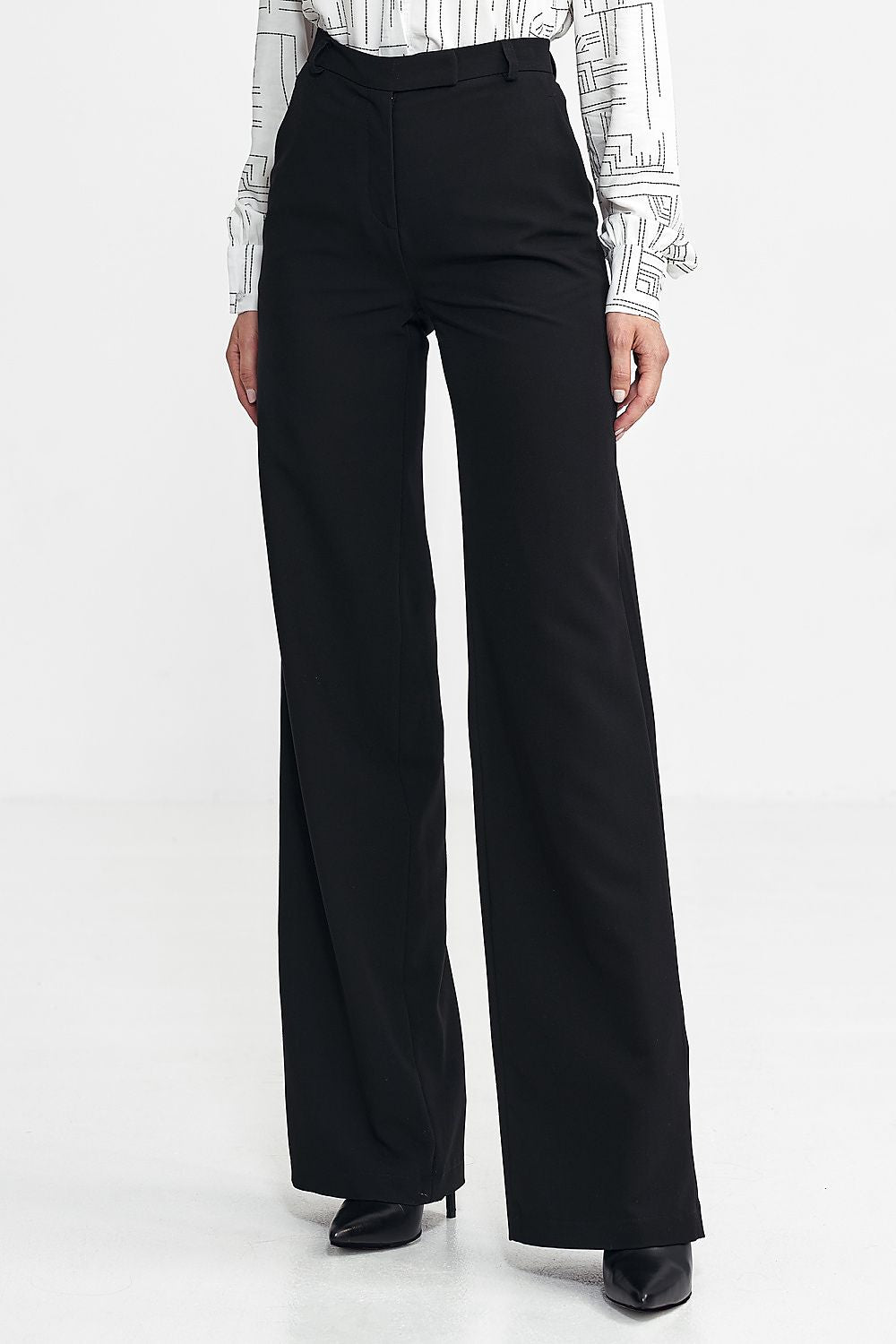 Viscose Trousers with Bootcut Legs - Michelle & Kenza Co.